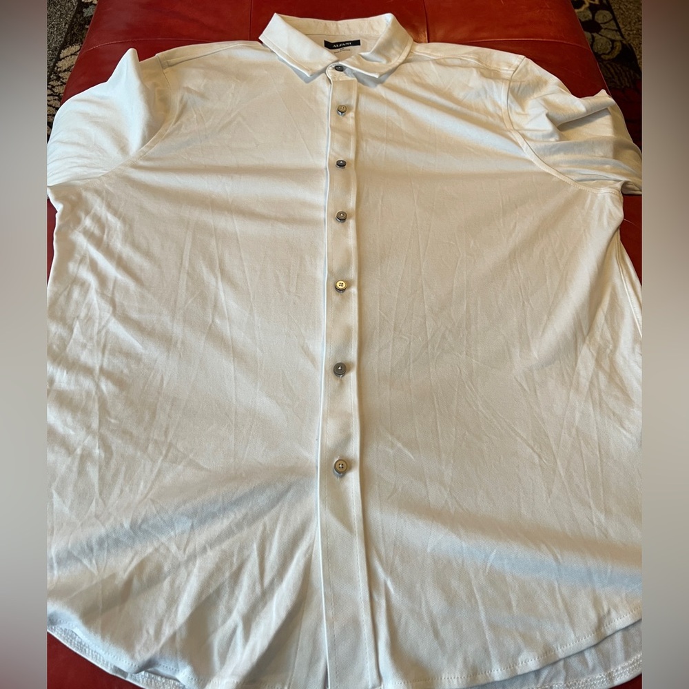 ALFANI SUPIMA® COTTON BLEND button down shirt size XXL